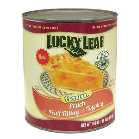 Lucky Leaf FFPFP4042LKL01 Lucky Leaf Premium 'Clean Label' Peach Fruit ...