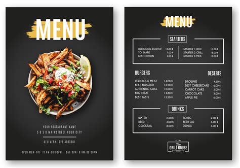 Restaurant Menu Card Design | Images and Photos finder