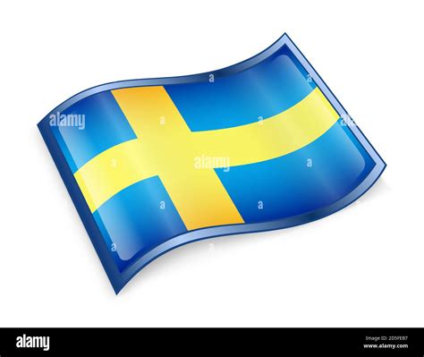 Sweden Flag Icon Stock Photo - Alamy