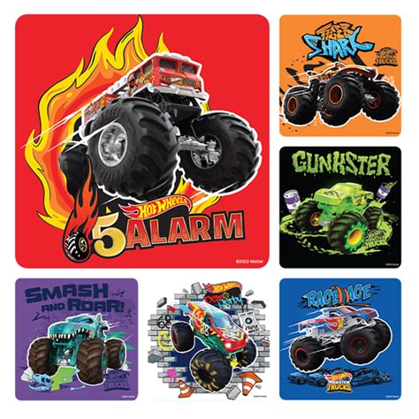 Hot Wheels Monster Truck Stickers