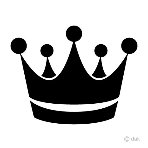 King Crown Silhouette Clipart Free PNG Image｜Illustoon