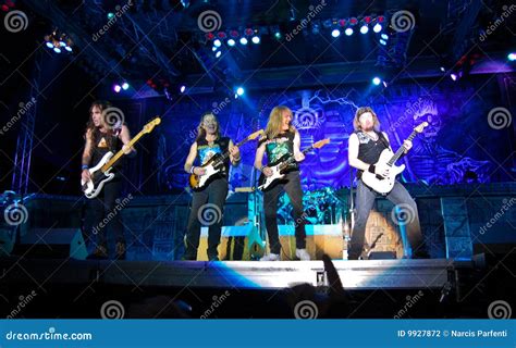 Iron Maiden in Concert editorial photography. Image of live - 9927872