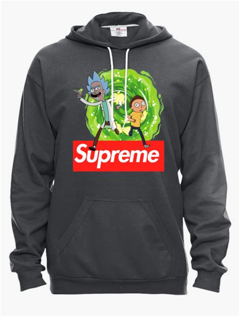 Transparent Supreme Hoodie Png - Supreme Rick And Morty Hoodie, Png Download - kindpng