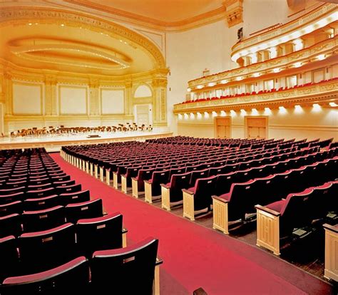 Carnegie Hall with 6.6.04.8 Century PAC fixed audience seating ...