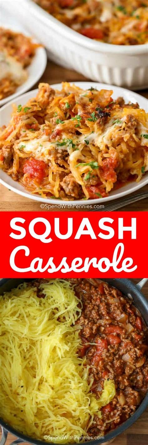 Spaghetti Squash Casserole - Spend With Pennies