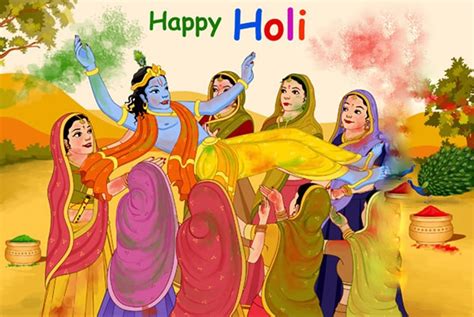 Holi 2019 Radha Krishna Images HD Wallpapers Photos Pictures 3D Pics Free Download For FB & Whatsapp