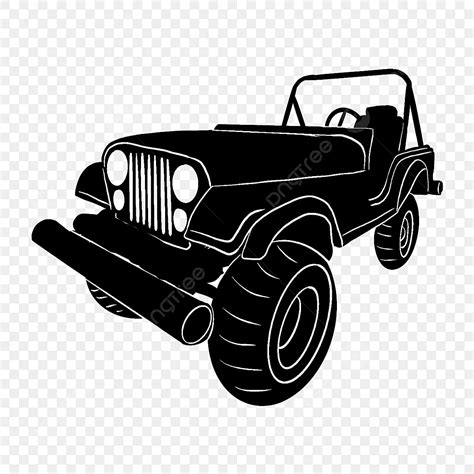 Jeep Clip Art Black And White