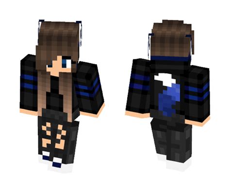 Download Blue Wolf Girl Minecraft Skin for Free. SuperMinecraftSkins