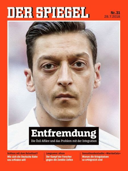 Mesut Özil, Der Spiegel Magazine 28 July 2018 Cover Photo - Germany