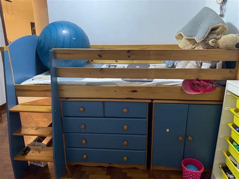 Bunk bed with drawers, Furniture & Home Living, Furniture, Bed Frames ...