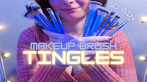 Brushes on Brushes on Brushes 🖌🖌🖌 | ASMR Makeup Brush Tingles ...