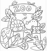 Cute Zoo Animals coloring Page  Download Print Or Color Online For Free sketch template