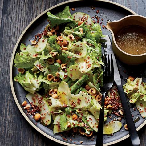 Escarole Salad with Red Quinoa and Hazelnuts Recipe - Marco Canora ...