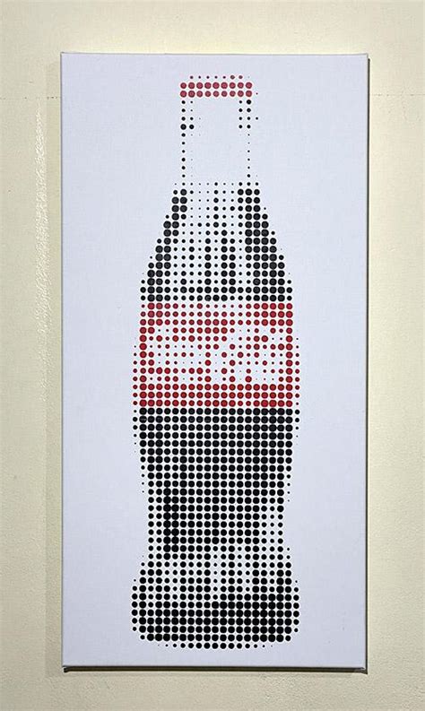 Coca Cola Bottle – Artist Dimitri Likissas Dot Art Paintings