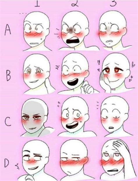 How To Draw Facial Expressions Anime