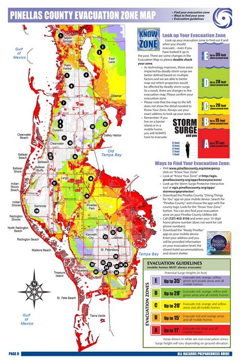 (PDF) PINELLAS COUNTY EVACUATION ZONE MAP • Find your evacuation ... · PDF filePAGE 8 ALL AZARDS ...