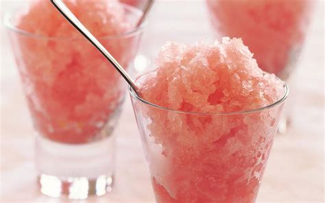 Grapefruit and campari granita