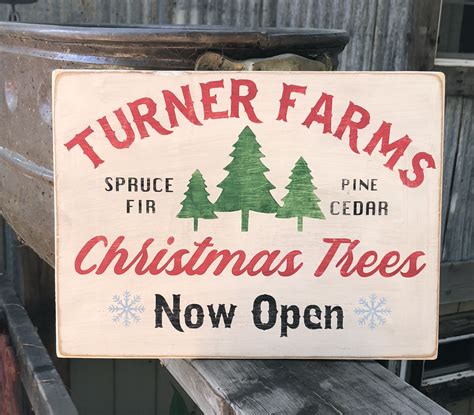 PERSONALIZED Christmas Tree Farm sign for your HOUSE | Christmas tree ...