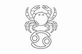 Cancer Zodiac Sign Coloring Page SVG Cut  By Creative Fabrica sketch template