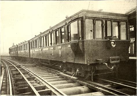 An electric train on the Liverpool Overhead Railway, the world's first ...