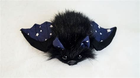 Bat Plush Cute Black Bat Halloween Toy Bat Lovers | Etsy