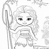 Cute Chibi Princess Moana Coloring Page Mitraland sketch template