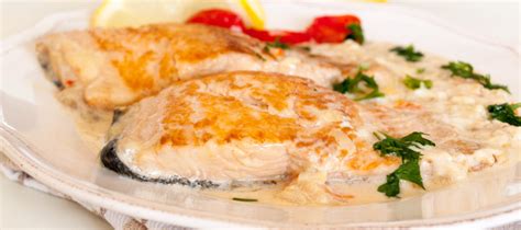 Salmon in Creamy Sauce – elegant healthy dinner