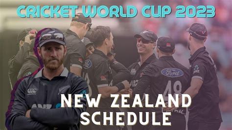 Cricket World Cup 2023: New Zealand full schedule, squad, timing ...