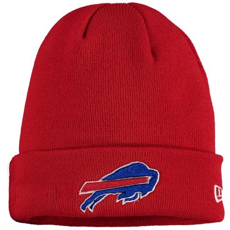 Buffalo Bills New Era Solid Cuffed Knit Hat - Red - Fanatics.com