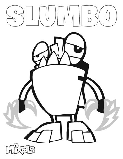 Slumbo Lego Mixels coloring page - free printable coloring pages on coloori.com