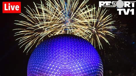 🔴Live: An Evening at Epcot featuring Epcot Forever Fireworks in 1080p ...