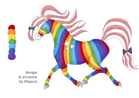 Rainbow horse CLOSED by VampiraLady on DeviantArt