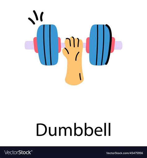 Dumbbell Royalty Free Vector Image - VectorStock