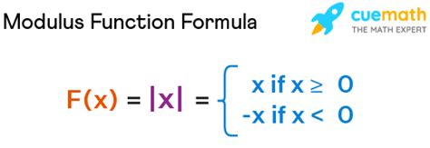 Modulus Function - Formula, Graph, Properties, Domain, Range