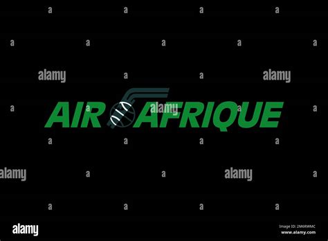 Air Afrique, Logo, Black background Stock Photo - Alamy