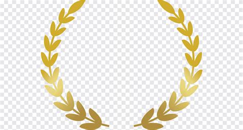 Gold leaves template, Laurel wreath Award Bay Laurel, award, food, leaf ...