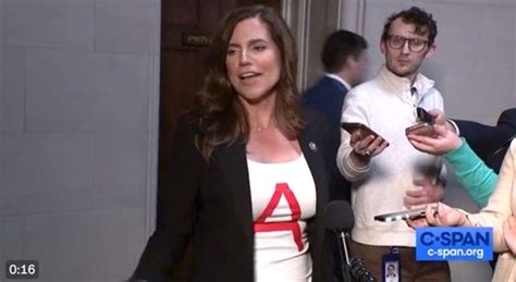 Nancy Mace wears bizarre ‘Scarlet Letter’ A shirt to speaker forum | The Independent