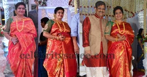 Delhi Rajeshwari at her Son Wedding - Saree Blouse Patterns