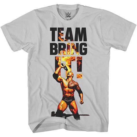 WWE Mens The Rock Shirt - The Brahma Bull Superstar Tee - World ...