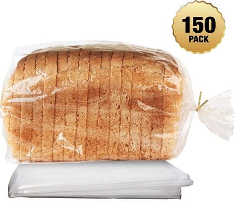 Clear Plastic Bread Loaf Bags for Home Baking Buns, Loafs, and Baguettes Keeping Them Fresh with ...