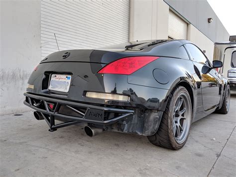 Nissan 350Z Rear Bumper Bash Bar w/ Integrated Jack Point – AWM | All Weather Motorsports