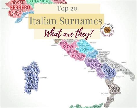 Top 20 Italian Surnames | What are They? | Italian, Surnames, Modica