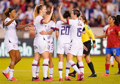 ASN article: Press shines as the USWNT cruise past Costa Rica 6-0 in Olympic qualifying