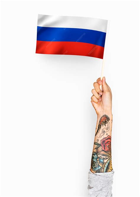 Free Photo | Person waving the flag of russian federation