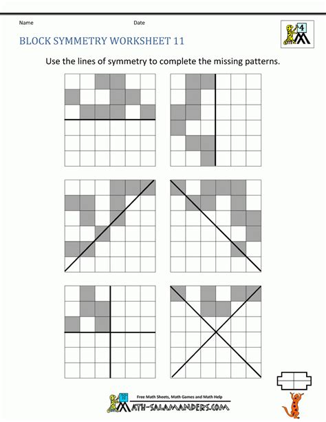 Symmetry Worksheets Free Printable