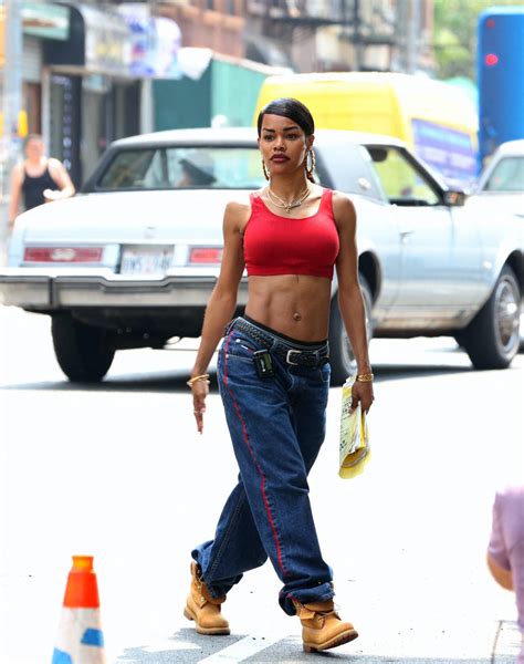 Teyana Taylor - Seen at the A Thousand and One movie set in Harlem-13 | GotCeleb