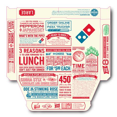 Domino's Pizza Boxes Illustrations on Packaging of the World - Creative Package Design Gallery