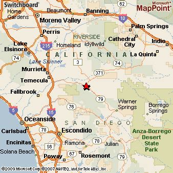 Aguanga, California Area Map & More