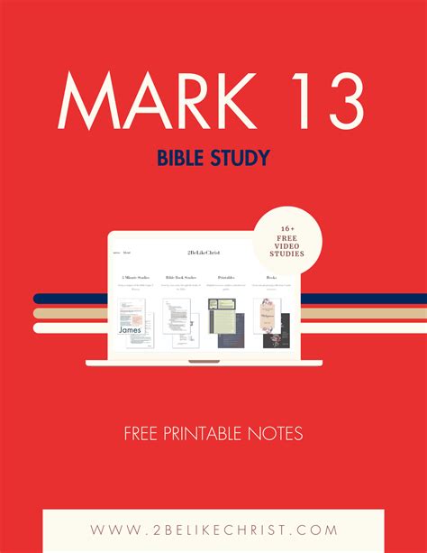 2BeLikeChrist Bible Commentary - Mark Chapter 13 — 2BeLikeChrist