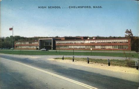 Chelmsford High School Massachusetts Postcard